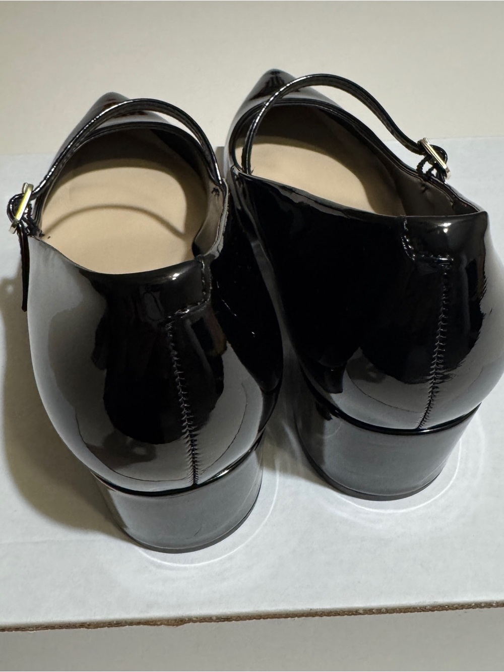 Nine West Shoes Women Size 9M Black  Pointy Toe Mary Jane Block Heel Dress Pumps - Picture 3 of 12